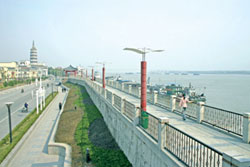 安庆城市防洪墙景观及绿化工程   